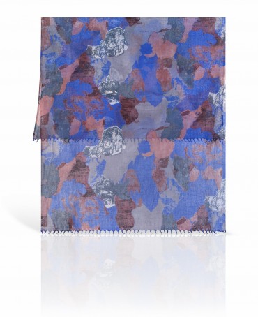 Палантин Женский W-OIL.CANVAS/NAVY